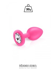 Plug bijou silicone rose S - Hidden Eden