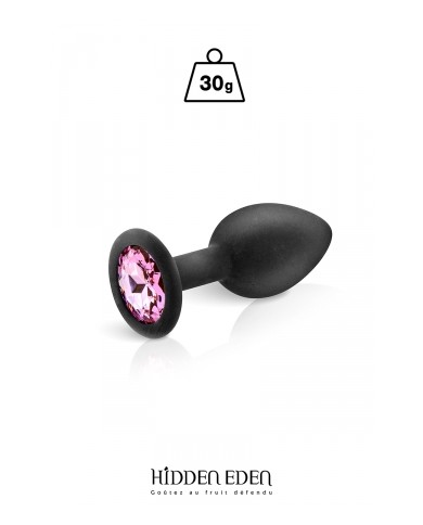 Plug bijou silicone noir S - Hidden Eden