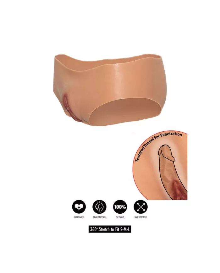 HIDDEN DESIRE - ALTER EGO VAGIN OUVERT SLIP TAILLE BASSE CHAIR