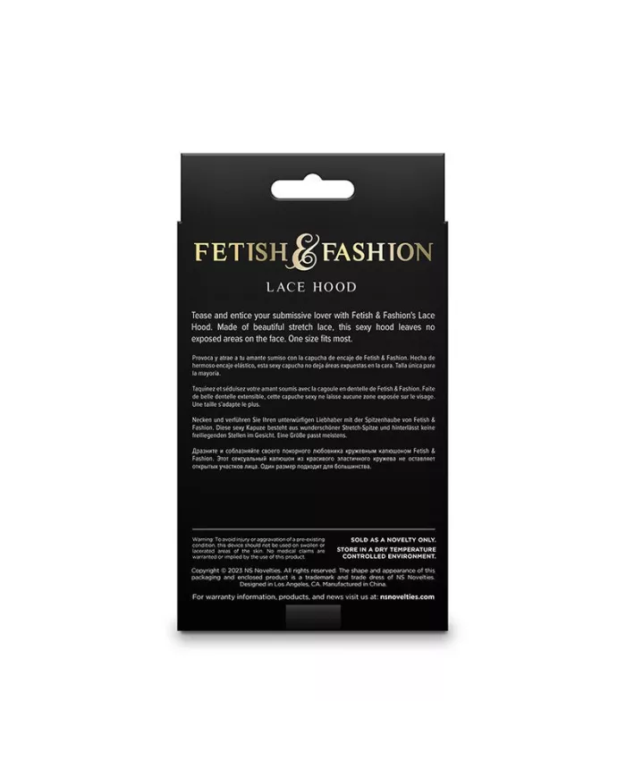 NS NOVELTIES - FETISH & FASHION CAGOULE EN DENTELLE BLANCHE NS NOVELTIES - FETISH & FASHION CAGOULE EN DENTELLE BLANCHE