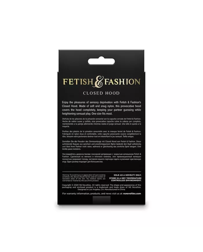 NS NOVELTIES - FETISH & FASHION CAGOULE FERMÉE NYLON BLANC NS NOVELTIES - FETISH & FASHION CAGOULE FERMÉE NYLON BLANC