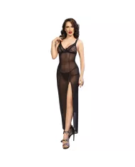 CHILIROSE - CR 4723 NUISETTE LONGUE ET STRING NOIR S CHILIROSE - CR 4723 NUISETTE LONGUE ET STRING NOIR S