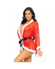 LEG AVENUE - COSTUME DE LINGERIE SEXY DE NOËL PÈRE NOËL ROUGE M/L