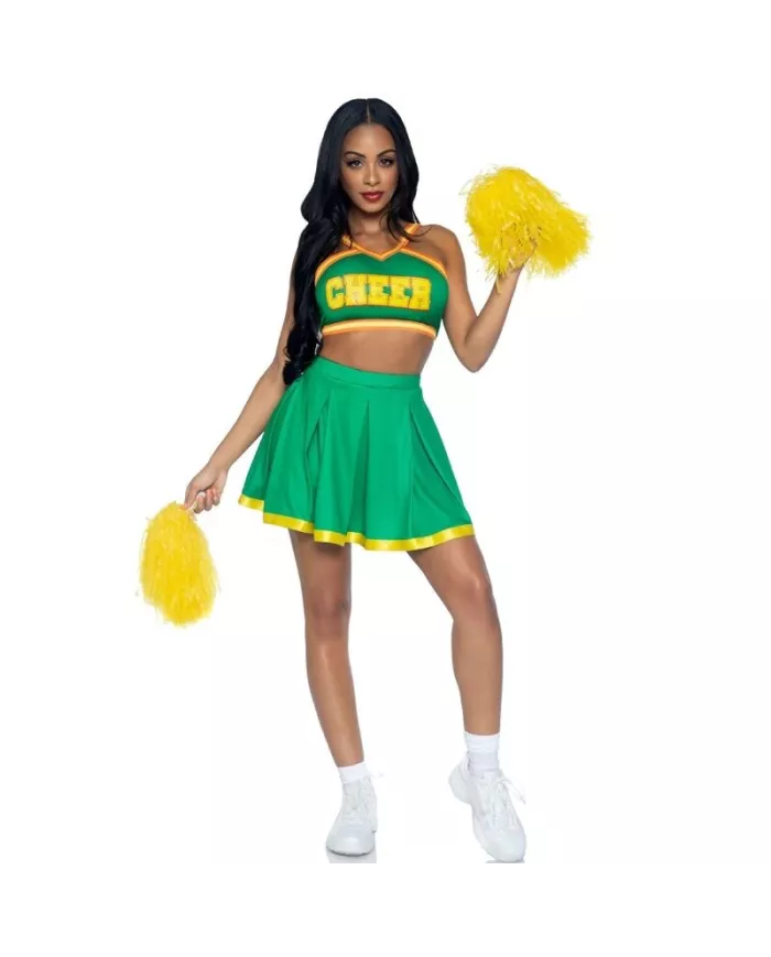 LEG AVENUE - COSTUME POM-POM GIRLS VERT S/M