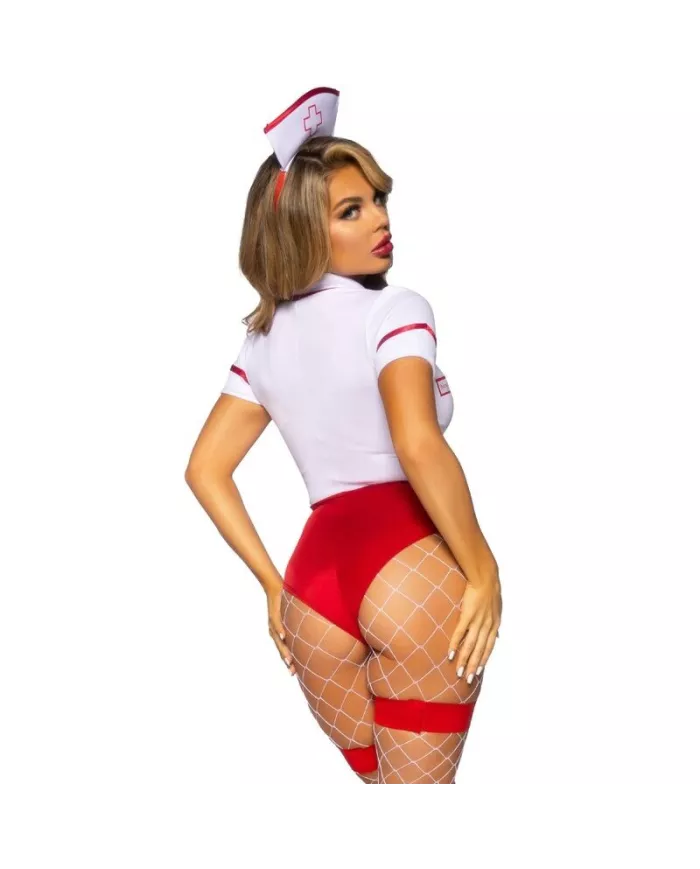 LEG AVENUE - COSTUME D'INFIRMIÈRE SEXY ROUGE/BLANC S