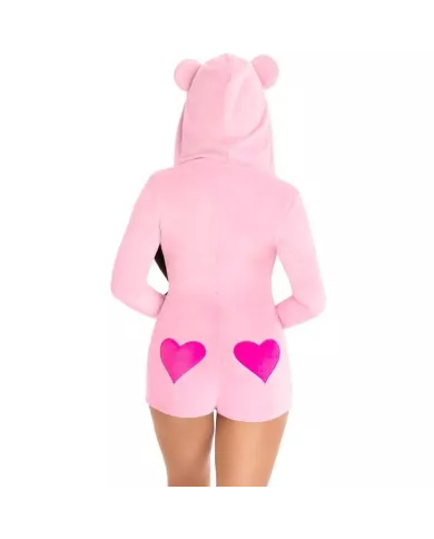 LEG AVENUE - BODY VELOURS OURS EN TEDDY ROSE S