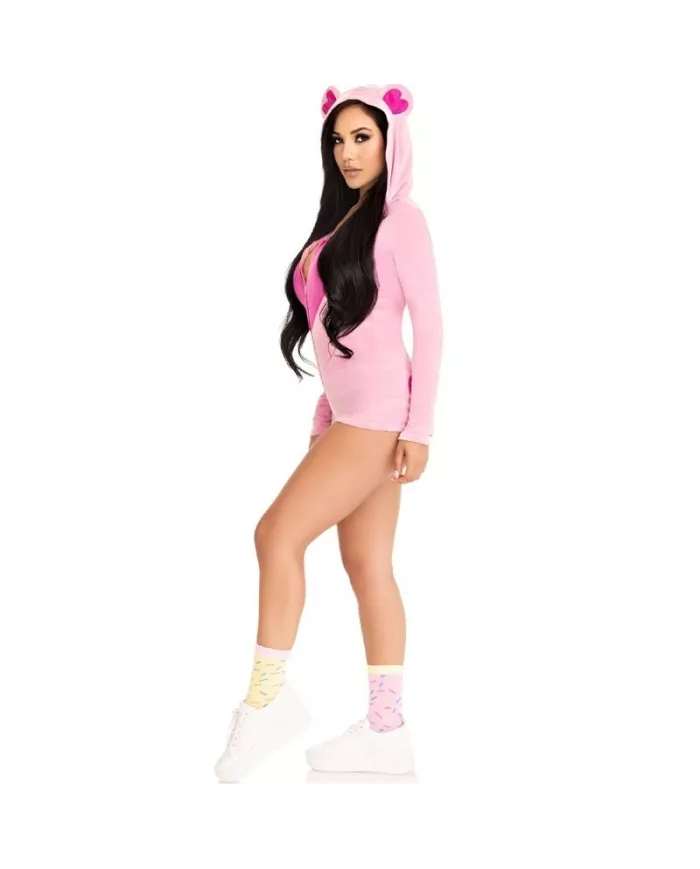 LEG AVENUE - BODY VELOURS OURS EN TEDDY ROSE S