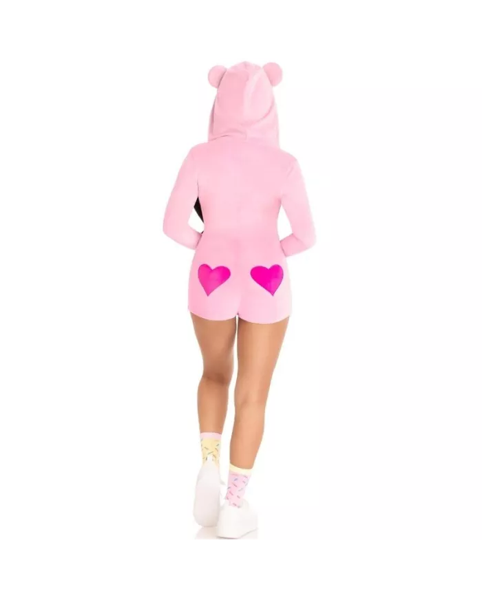 LEG AVENUE - BODY VELOURS OURS EN TEDDY ROSE M