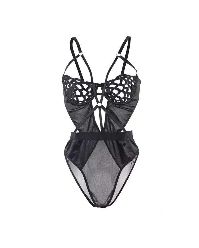 SUBBLIME - 954055 BODY SEXY EN DENTELLE NOIR S/M