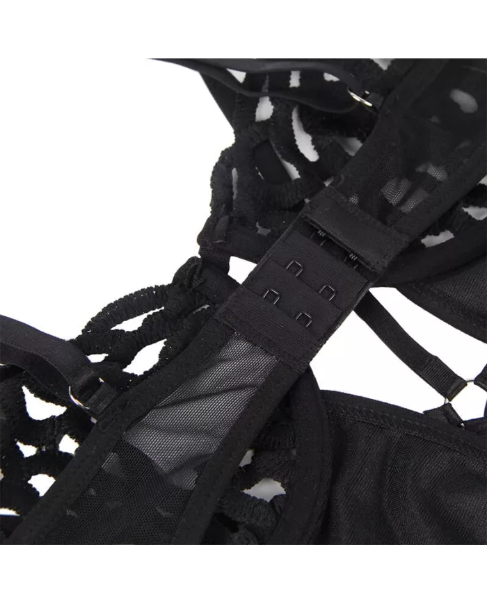 SUBBLIME - 954055 BODY SEXY EN DENTELLE NOIR S/M