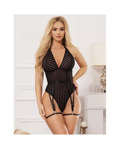 SUBBLIME - 954147 BODY AVEC PORTE-JARRETELLES NOIR S/M