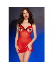 CHILIROSE - CR 4832 BABYDOLL ROUGE L/XL CHILIROSE - CR 4832 BABYDOLL ROUGE L/XL