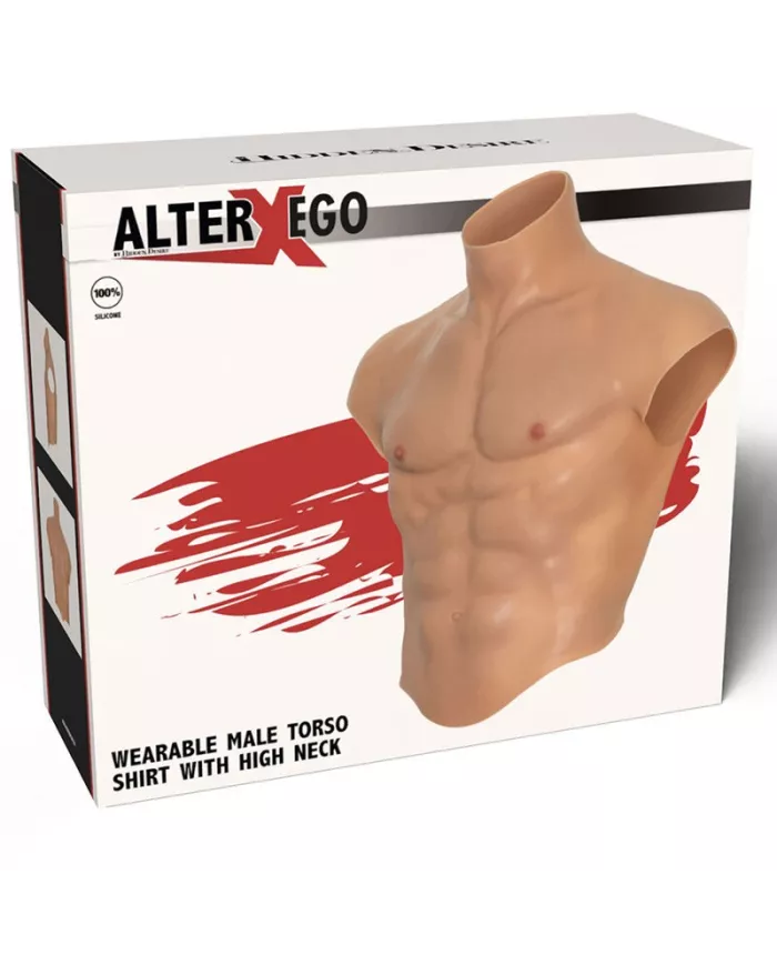 HIDDEN DESIRE - ALTER EGO CHEMISE TORSE HOMME EN SILICONE AVEC CHAIR ABS
