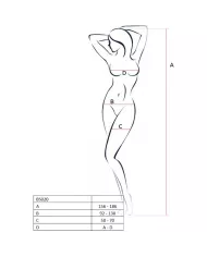PASSION - FEMME BS020 BODYSTOCKING NOIR TAILLE UNIQUE PASSION - FEMME BS020 BODYSTOCKING NOIR TAILLE UNIQUE