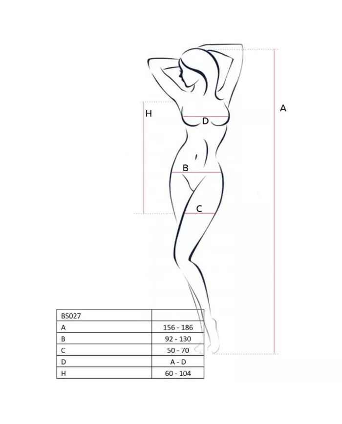 PASSION - FEMME BS027 BODYSTOCKING BLANC STYLE ROBE TAILLE UNIQUE