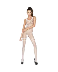PASSION - FEMME BS045 BODYSTOCKING BLANC TAILLE UNIQUE PASSION - FEMME BS045 BODYSTOCKING BLANC TAILLE UNIQUE
