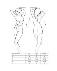 PASSION - FEMME HELLEN CORSET NOIR TAILLE S/M PASSION - FEMME HELLEN CORSET NOIR TAILLE S/M