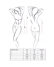 PASSION - FEMME MADDIE CORSET NOIR TAILLE L/XL