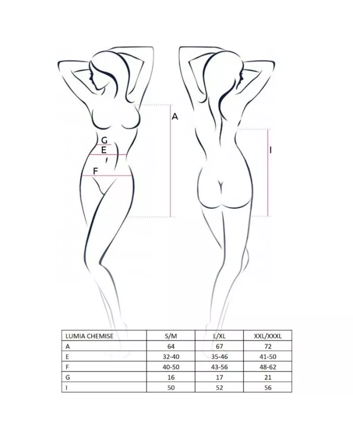 PASSION - FEMME CHEMISE LUMIA NOIR TAILLE L/XL