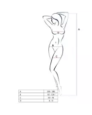 PASSION - FEMME BS062 BODYSTOCKING BLANC TAILLE UNIQUE PASSION - FEMME BS062 BODYSTOCKING BLANC TAILLE UNIQUE