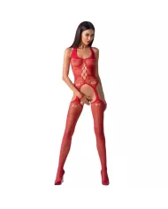PASSION - FEMME BS059 BODYSTOCKING ROUGE TAILLE UNIQUE