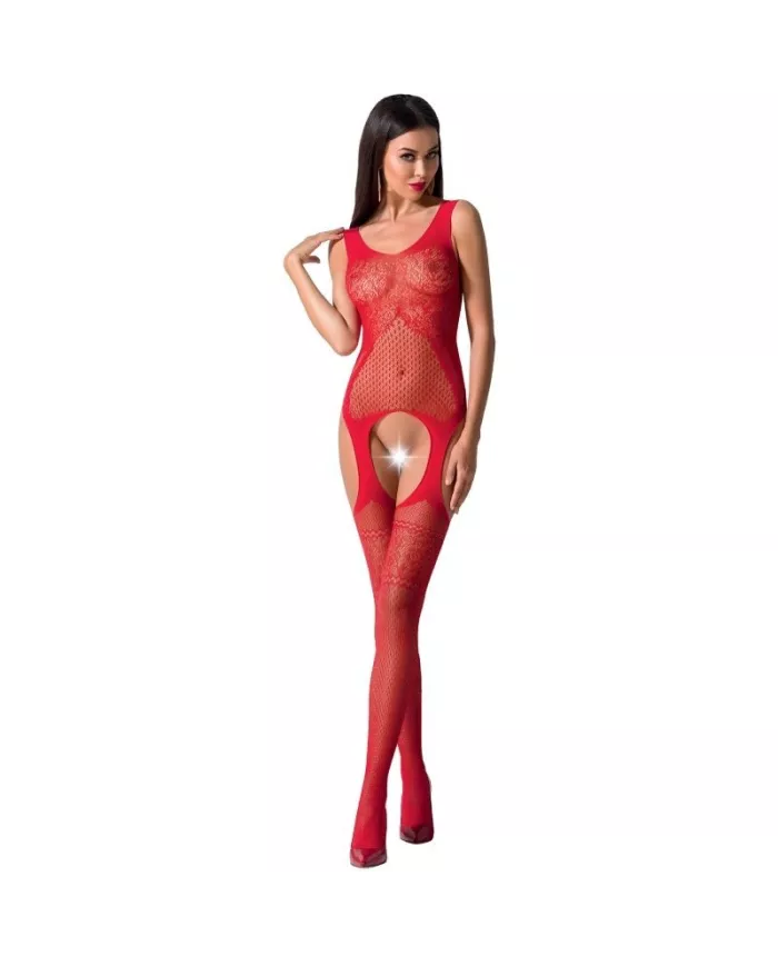 PASSION - FEMME BS061 BODYSTOCKING ROUGE TAILLE UNIQUE PASSION - FEMME BS061 BODYSTOCKING ROUGE TAILLE UNIQUE