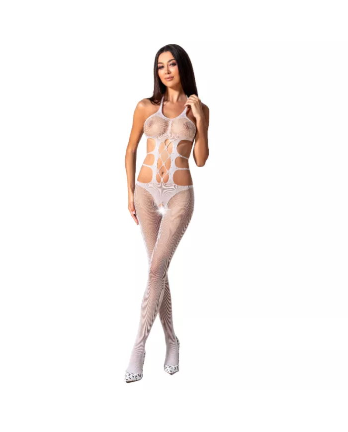 PASSION - FEMME BS084 BODYSTOCKING BLANC TAILLE UNIQUE PASSION - FEMME BS084 BODYSTOCKING BLANC TAILLE UNIQUE