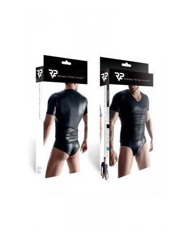 T-shirt wetlook noir - Regnes