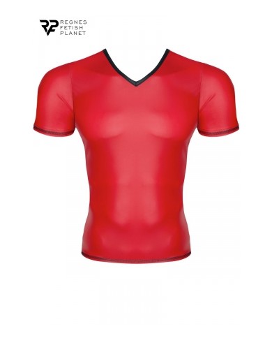 T-shirt wetlook rouge - Regnes