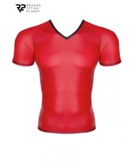 T-shirt wetlook rouge - Regnes