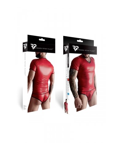 T-shirt wetlook rouge - Regnes