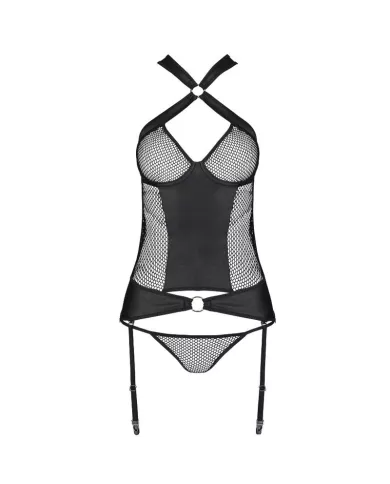 PASSION - AMANDA CORSET EN CUIR ÉCOLOGIQUE S/M