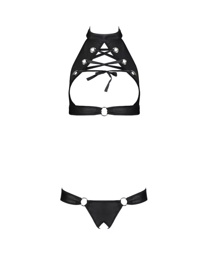 PASSION - ENSEMBLE CUIR ÉCOLOGIQUE MALWIA L/XL