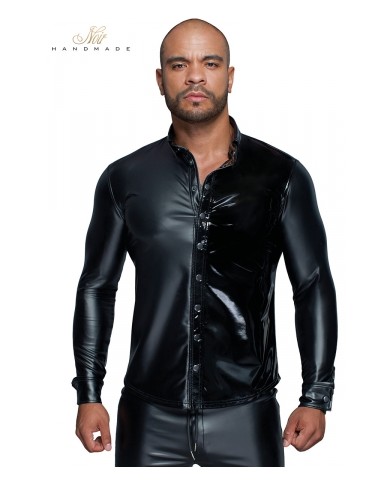 Chemise wetlook et vinyle H064