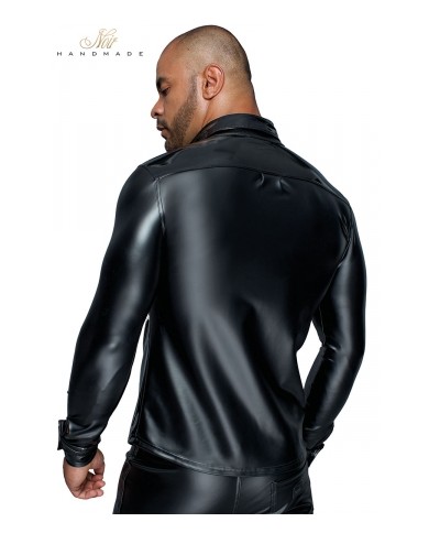 Chemise wetlook et vinyle H064
