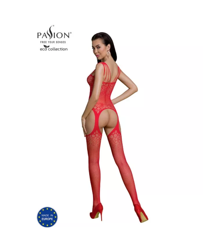 PASSION - BODYSTOCKING ECO COLLECTION ECO BS004 ROUGE