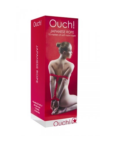 Corde de bondage Japonais 10m rouge - Ouch