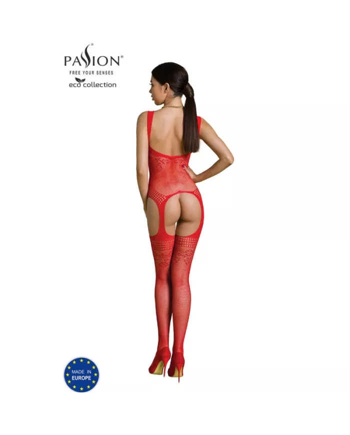 PASSION - BODYSTOCKING ECO COLLECTION ECO BS008 ROUGE PASSION - BODYSTOCKING ECO COLLECTION ECO BS008 ROUGE