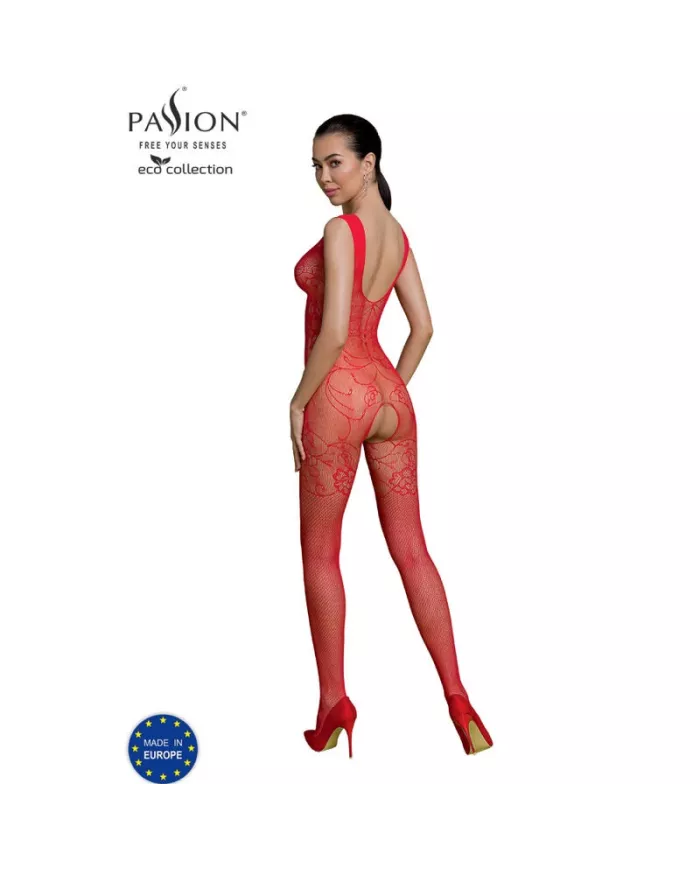 PASSION - BODYSTOCKING ECO COLLECTION ECO BS012 ROUGE PASSION - BODYSTOCKING ECO COLLECTION ECO BS012 ROUGE