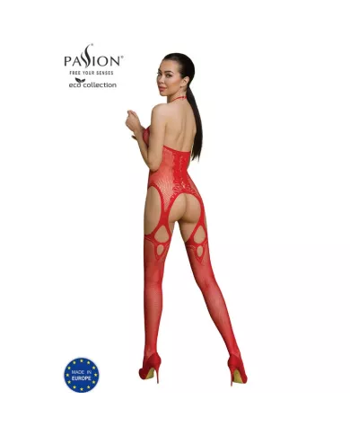 PASSION - BODYSTOCKING ECO COLLECTION ECO BS013 ROUGE PASSION - BODYSTOCKING ECO COLLECTION ECO BS013 ROUGE