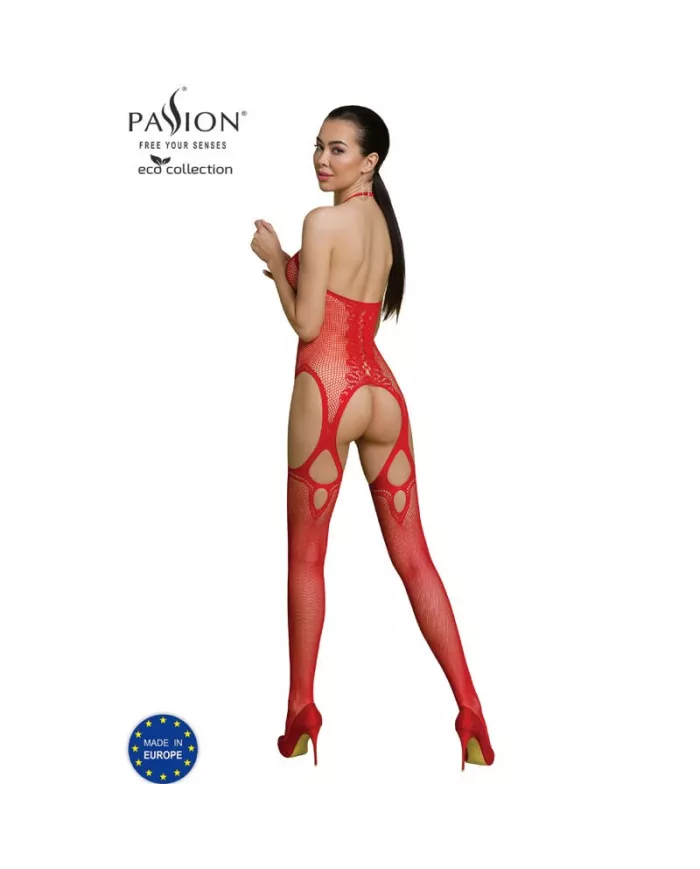 PASSION - BODYSTOCKING ECO COLLECTION ECO BS013 ROUGE PASSION - BODYSTOCKING ECO COLLECTION ECO BS013 ROUGE