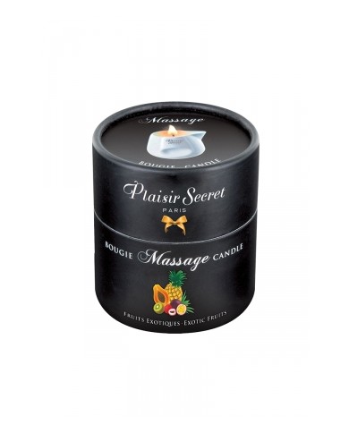 Bougie de massage gourmande fruits exotiques - Plaisir Secret