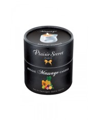 Bougie de massage gourmande fruits exotiques - Plaisir Secret