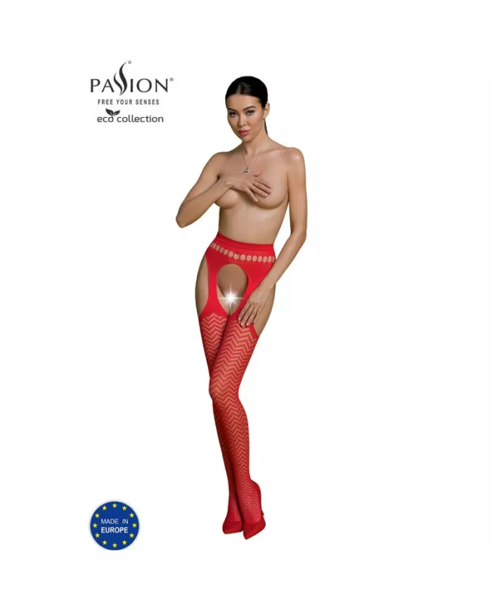 PASSION - BODYSTOCKING ECO COLLECTION ECO S002 ROUGE PASSION - BODYSTOCKING ECO COLLECTION ECO S002 ROUGE