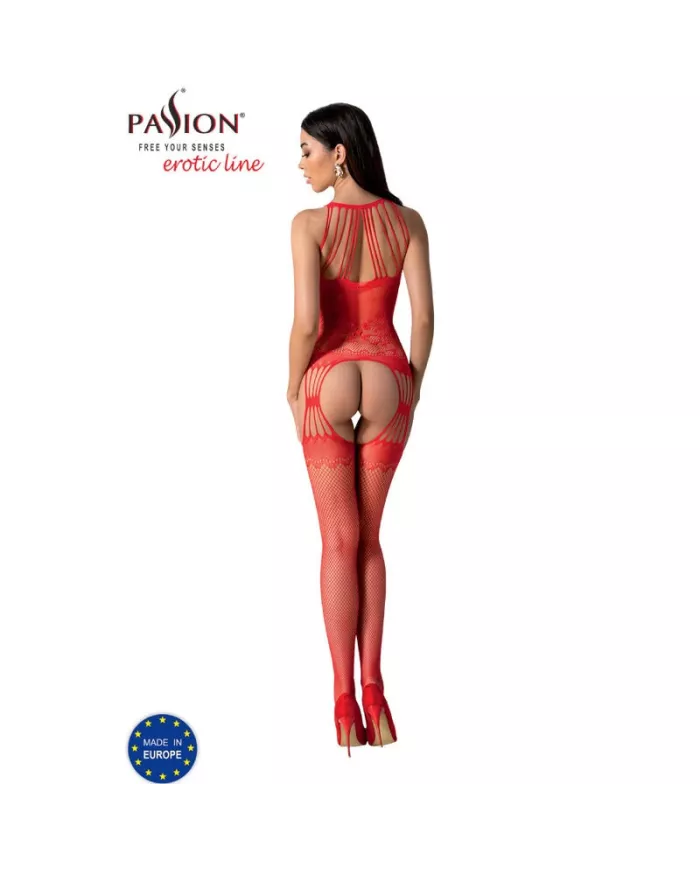 PASSION - BS095 BODYSTOCKING ROUGE TAILLE UNIQUE PASSION - BS095 BODYSTOCKING ROUGE TAILLE UNIQUE