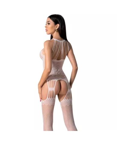 PASSION - BS095 BODYSTOCKING BLANC TAILLE UNIQUE