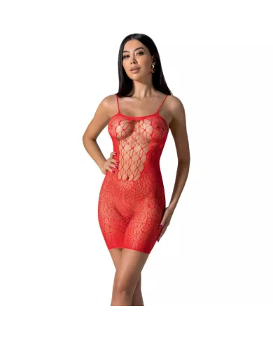 PASSION - BS096 BODYSTOCKING ROUGE TAILLE UNIQUE