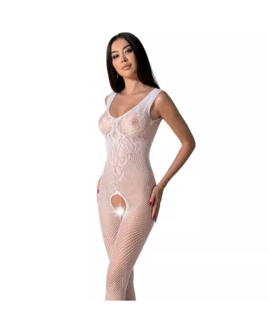 PASSION - BS098 BODYSTOCKING BLANC TAILLE UNIQUE