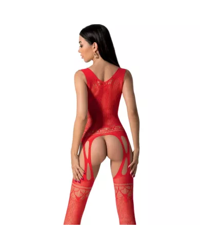PASSION - BS099 BODYSTOCKING ROUGE TAILLE UNIQUE