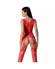 PASSION - BS099 BODYSTOCKING ROUGE TAILLE UNIQUE